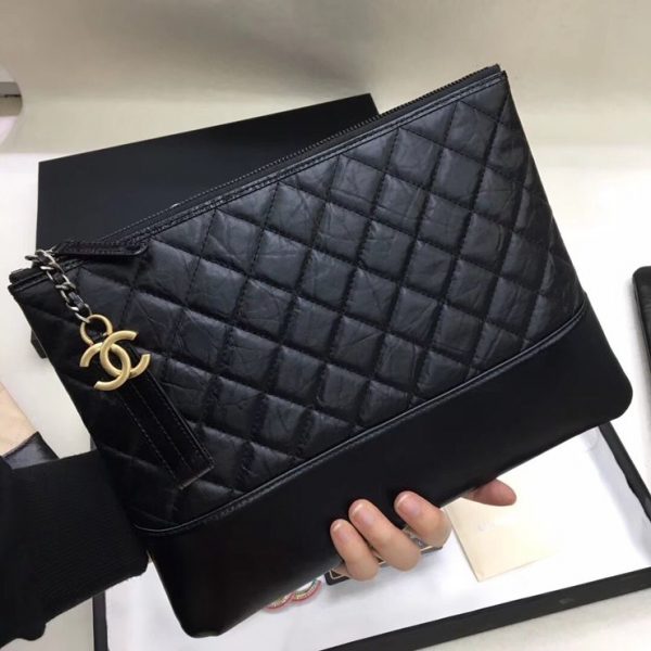 CHANEL LEATHER CLUTH 샤넬 레더 클러치