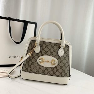 GUCCI 1955 HORSEBIT TOP HANDLE BAG<br>구찌 1955 홀스빗 탑 핸들백<br>[25x24x9cm 이태리가죽]