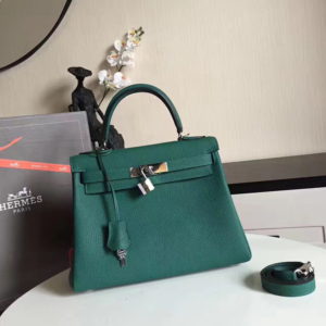 HERMES KELLY BAG GOLD<br>에르메스 은장 켈리 백<br>[32x23x12]