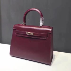 HERMES KELLY GOLD BOX BAG<br>에르메스 켈리 금장 박스 백<br>[28x20cm]