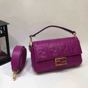 FENDI BAGUETTE LEATHER BAG<br>펜디 바게트 레더 백<br>[26x15x5cm]