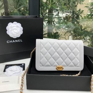 CHANEL BOY WOC BAG<br>샤넬 보이 WOC 백<br>[19cm 이태리송아지가죽]