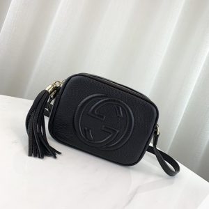 GUCCI SOHO DISCO CROSS BAG<br>구찌 소호 디스코 크로스백<br>[21x15x7cm 이태리가죽]