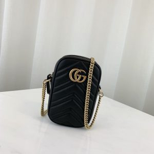 GUCCI GG MARMONT CHAIN BAG<br>구찌 GG 마몬트 체인백<br>[10.5x17x5cm 이태리가죽]