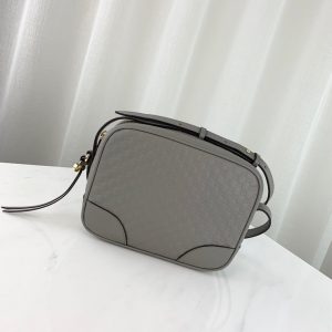 GUCCI MICRO SSIMA GG SHOULDER BAG<br>구찌 마이크로 씨마 GG 숄더백<br>[22x17x7cm 이태리가죽]