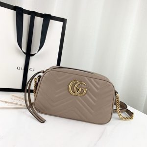 GUCCI GG MARMONT SHOULDER BAG<br>구찌 GG 마몬트 숄더백<br>[24x12x7cm 이태리소가죽]