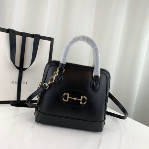 GUCCI 1955 HORSEBIT TOP HANDLE BAG<br>구찌 1955 홀스빗 탑 핸들백<br>[25x24x9cm 이태리가죽]