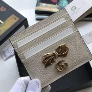 GUCCI RIBBON CARD HOLER<br>구찌 보우 리본 카드 홀더<br><i>10×9.5cm</i>