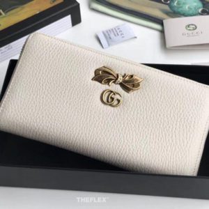 GUCCI RIBBON WALLET<br>구찌 리본 지퍼 장지갑<br><i>19×10.5x2cm</i>