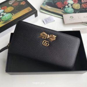 GUCCI RIBBON WALLET<br>구찌 리본 지퍼 장지갑<br><i>19×10.5x2cm</i>