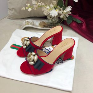 GUCCI LATHER SLIPPER<br>구찌 레더 슬리퍼<br><i>35-40 SIZE 굽7.5cm 이태리 소가죽</i>