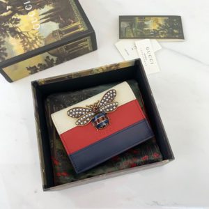 GUCCI QUEEN MARGARET WALLET<br>구찌 퀸 마가렛 지갑<br><i>11x8x2.5cm 이태리가죽</i>