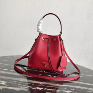 PRADA BUCKET BAG SAFFIANO<br>프라다 사피아노 버킷백<br>[22x22x14cm 사피아노가죽]