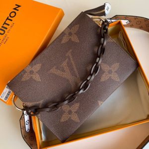 LOUIS VUITTON MONOGRAM SHOULDER CROSS BAG<br>루이비통 모노그램 숄더 크로스 백<br>[26x20cm]