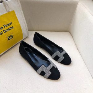 HERMES ROXANE FLAT SHOES<br>에르메스 록사네 플랫 슈즈<br><i>35-40 SIZE 이태리가죽</i>