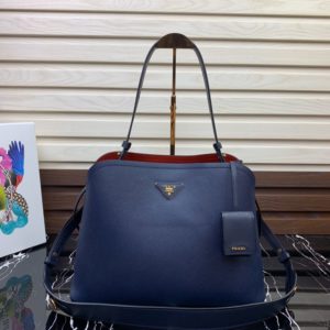 PRADA SAFFIANO MATINEE SHOPPING BAG<br>프라다 사피아노 마티네 쇼핑백<br>[35.5x26x16cm 사피아노가죽]