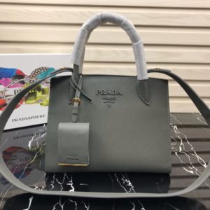 PRADA SAFFIANO CUIR CITY CARF MONOCHROME TOP HANDLE BAG<br>프라다 사피아노 모노크롬 탑핸들백<br>[26x20x13.5cm 사피아노가죽]