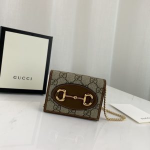 GUCCI 1955 HORSEBIT WALLET<br>구찌 1955 홀스빗 지갑<br><i>11×8.5cm 이태리가죽</i>