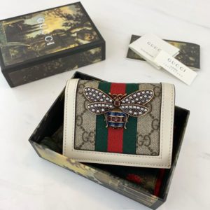 GUCCI QUEEN MARGARET WALLET<br>구찌 퀸 마가렛 지갑<br><i>11x8x2.5cm 이태리가죽</i>