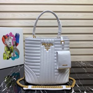 PRADA DOUBLE TOTE BAG<br>프라다 두블레 토트 백<br>[22x23x13cm 이태리소가죽]