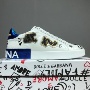 D&G PORTOFINO IN PELLE SNEAKERS 돌체앤가바나 포르토피노 인 펠레 스니커즈