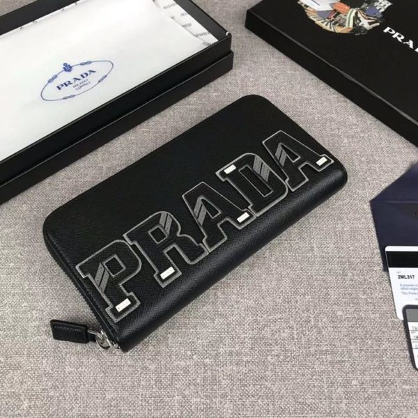 PRADA SAFFIANO ZIPPER WALLET 프라다 사피아노 지퍼 지갑