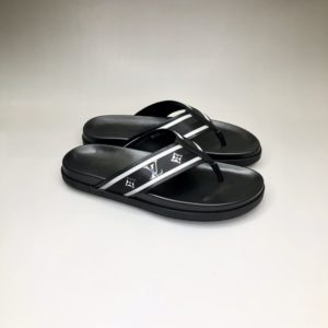 LOUIS VUITTON LEATHER FLIP FLOP 루이비통 레더 쪼리