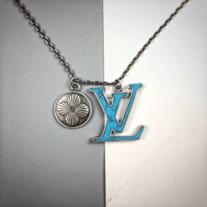 LOUIS VUITTON PENDANT CHIAN TURQUOISE<br>루이비통 펜던트 체인 목걸이<br><i>FREE SIZE</i>