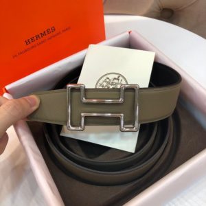 HERMES H LOGO LEATHER BELT 에르메스 H 로고 가죽 벨트