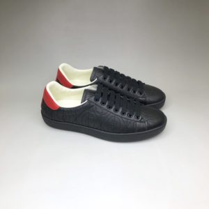 GUCCI ACE LATHER SNEAKERS 구찌 에이스 레더 스니커즈