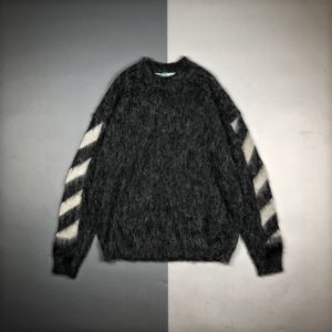 OFF-WHITE Long-sleeved Roundneck Sweater 오프 화이트 해마 라운드넥 스웨터