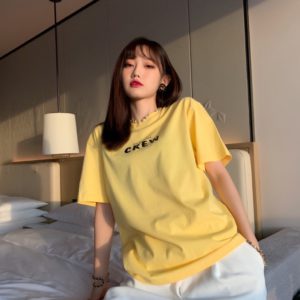 Balenciaga X Crew Print Oversized T-Shirt 발렌시아가 라지핏 프린트 티셔츠