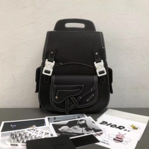 DIOR BLACK CALFSKIN BACKPACK 디올 블랙 카프스킨 백팩