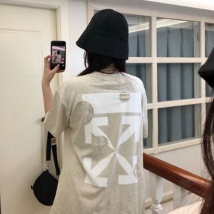 [OFF-WHITE] 오프화이트 컷 히어 반팔 티셔츠 CUT HERE ARROW T-SHIRT