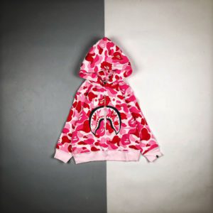 [BAPE] 베이프 키즈 카모플라쥬 샤크 풀오버 스웻셔츠 후드티 19FW ABC Camouflage Shark Pullover Sweatshirt-Kids