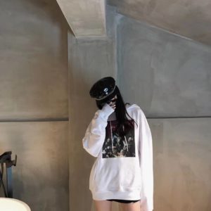 [OFF-WHITE] 오프화이트 20FW 프린트 후드 스웨트셔츠 오버핏