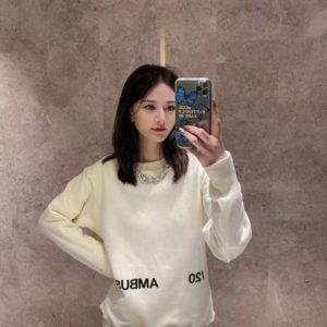 [AMBUSH] 엠부쉬 20FW 기본 슬로건 로고 크루넥 스웨트셔츠