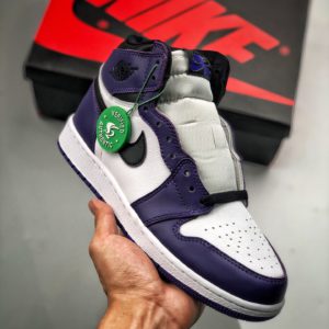 [NIKE] 조던 1 레트로 하이 퍼플 화이트 Jordan 1 Retro High Court Purple White