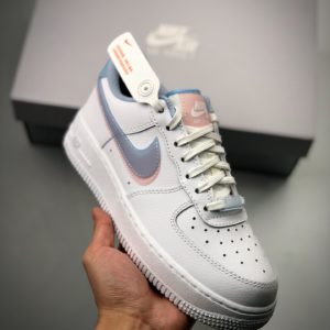 [NIKE] 나이키 에어포스 Air Force 1 LV8 Double Swoosh White Armory Blue Pink CW1574-100