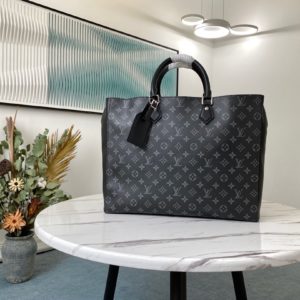 [LOUIS VUITTON] 루이비통 그랑삭 모노그램 남성 토트백 Monogram Eclipse Grand Sac M44733