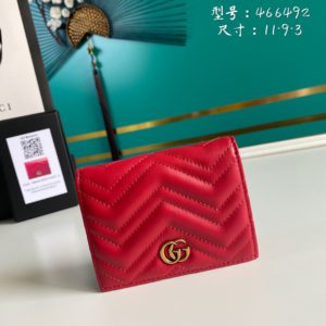 [GUCCI] 구찌 GG 마몽트 마틀라세 카드지갑 466492