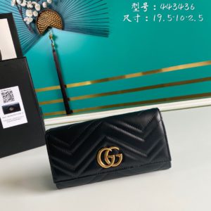 [GUCCI] 구찌 GG 마몽트 마틀라세 장지갑 443436