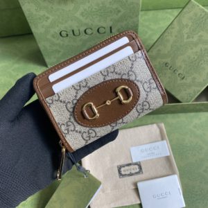 [GUCCI] 구찌 GG마몬트 카드지갑 오리지널 그린 풀패키지