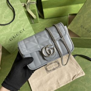 [GUCCI] 구찌 GG 마몽트 마틀라세 수퍼 미니백 476433