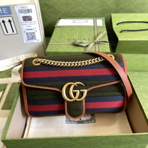 [GUCCI] 구찌 GG 마몽 스몰 마틀라세 숄더백 443497