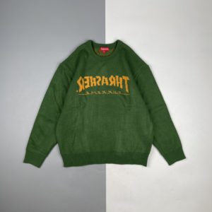 [Supreme x Thrasher] 슈프림 X 트래셔 조인트 자카드 라운드넥 스웨터