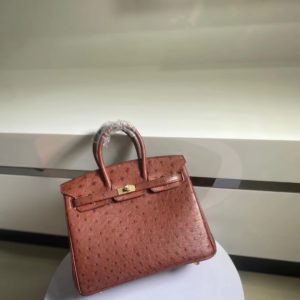 [HERMES] BIRKIN BAG 에르메스 버킨백 25cm 타조가죽