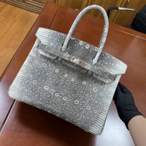 [HERMES] BIRKIN BAG 에르메스 버킨백 30cm 스노우 도마뱀가죽