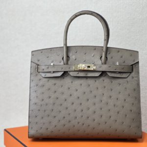 [HERMES] BIRKIN BAG 에르메스 버킨백 25cm 타조가죽