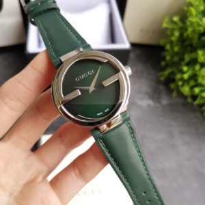 [GUCCI] 구찌 Interlocking G Leather Strap Unisex Watch